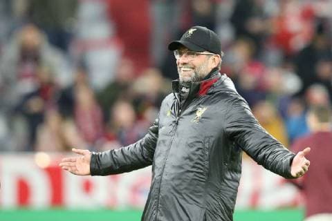 Head coach Juergen Klopp Liverpool FC in a good mood laughing FC Bayern Munich vs. Liverpool FC Champions League round of sixteen 13 03 2019 Munich Bayern Germany Copyright: xkolbert-press ChristianxKolbertx