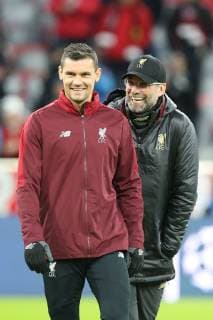 Dejan Lovren 6 Liverpool FC and head coach Juergen Klopp Liverpool FC in a good mood FC Bayern Munich vs. Liverpool FC Champions League Round of 16 13 03 2019 Munich Bayern Germany Copyright: xkolbert-press ChristianxKolbertx