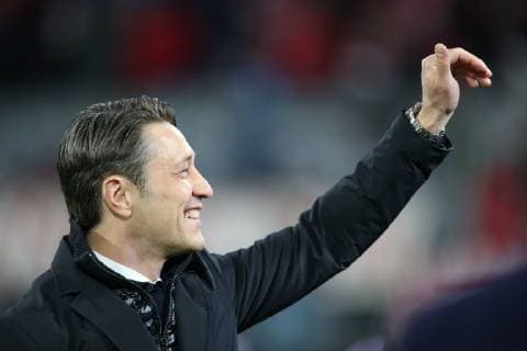 Chief Coach Nico Kovac FC Bayern Munich in a good mood waves FC Bayern Munich vs. Liverpool FC Football Champions League Round of 16 13 03 2019 Munich Bayern Germany Copyright: xkolbert-press ChristianxKolbertx