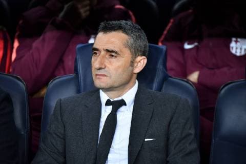 FC Barcelona coach Valverde during the football match champions league between FC barcelona and Olympique Lyon on March 13 2019 at Camp Nou stadium in Barcelona Spain Cordon Press  xTomasxRubiax xFCxBarcelonaxvsxOlympiquexLyonx
