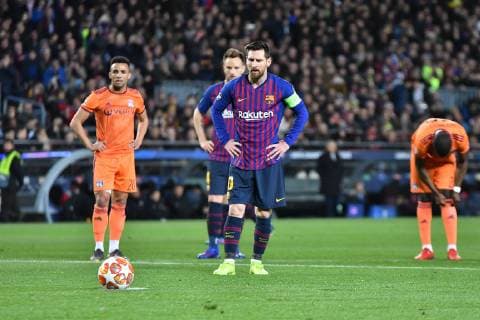 Leo Messi of FC Barcelona in action during the Champions League football match between FC Barcelona vs Olympique Lyon on March 13 2019 at Camp Nou stadium in Barcelona Spain Cordon Press,  xTomasxRubiax xFCxBarcelonaxvsxOlympiquexLyonx