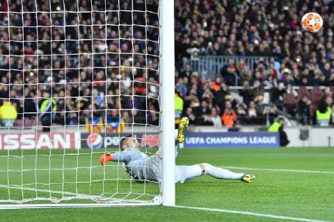 Anthony Lopes of Olympique Lyon in action during the Champions League football match between FC Barcelona vs Olympique Lyon on March 13 2019 at Camp Nou stadium in Barcelona Spain Cordon Press,  xTomasxRubiax xFCxBarcelonaxvsxOlympiquexLyonx