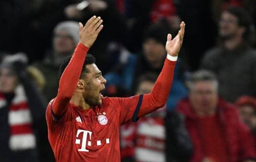 TOR zum 1 1 Serge Gnabry FC Bayern München Torjubel Champions League CL Round of 16 Return FC Bayern München FCB vs FC Liverpool 13 03 2018 DFL REGULATIONS PROHIBIT ANY USE OF PHOTOGRAPHS AS IMAGE SEQUENCES AND OR QUASI VIDEO FC Bayern München FCB vs FC Liverpool