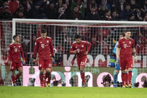 13 03 2019 xkvx Football UEFA Champions League FC Bayern Munich FC Liverpool emspor v l Torjubel Goal celebration celebrate the goal to 1 2 by Virgil van Dijk FC Liverpool FC Bayern player disappointed disappointed looking dissapointed DFL DFB REGULATIONS PROHIBIT ANY USE OF PHOTOGRAPHS as IMAGE SEQUENCES and or QUASI VIDEO Munich