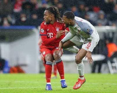 SOCCER - CL, Bayern vs Liverpool MUNICH,GERMANY,13.MAR.19 - SOCCER - UEFA Champions League, round of 16, FC Bayern Muenchen vs Liverpool FC. Image shows Renato Sanches (Bayern) and Georginio Wijnaldum (Liverpool). GEPAxpictures xThomasxBachun
