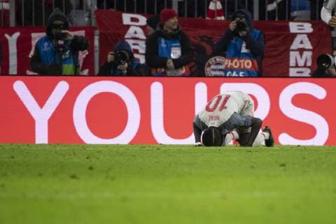 13 03 2019 xkvx Football UEFA Champions League FC Bayern Munich FC Liverpool emspor v l Goal celebration celebrate the goal to 1 3 by Sadio Mane FC Liverpool DFL DFB REGULATIONS PROHIBIT ANY USE OF PHOTOGRAPHS as IMAGE SEQUENCES and or QUASI VIDEO Munich