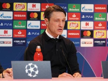 Bayern Munich v Liverpool UEFA Champions League Niko Kovac of Bayern Munich during the press conference PK Pressekonferenz at the end of the UEFA Champions League match at Allianz Arena, Munich Content Not Available For UK Newspapers Copyright: xYannisxHalasx FIL-12994-0084