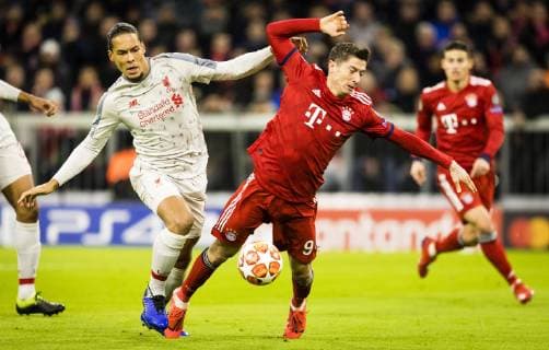 Munich 13 03 2019 Virgil van Dijk Liverpool Robert Lewandowski FCB FC Bayern München FC Liverpool