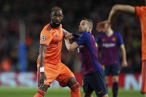 Moussa Dembele (Lyon), Jordi Alba (Barcelona), MARCH 13, 2019 - Football Soccer : UEFA Champions League Round of 16 2nd leg match between FC Barcelona Barca 5-1 Olympique Lyonnais at Camp Nou stadium in Barcelona, Spain. Noxthirdxpartyxsales  (99114103)