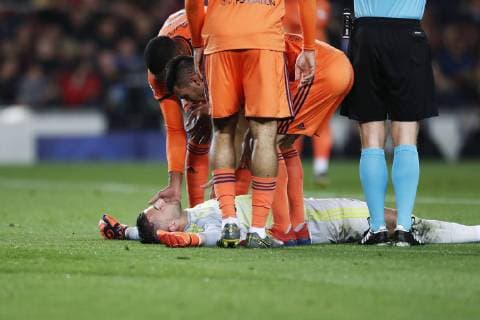 Anthony Lopes (Lyon), MARCH 13, 2019 - Football Soccer : UEFA Champions League Round of 16 2nd leg match between FC Barcelona Barca 5-1 Olympique Lyonnais at Camp Nou stadium in Barcelona, Spain. Noxthirdxpartyxsales  (99114246)
