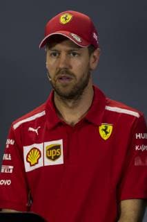 14th March 2019, Melbourne Grand Prix Circuit, Melbourne, Australia; Melbourne Formula One Grand Prix, Arrivals and press conference PK Pressekonferenz The number 5 Scuderia Ferrari driver Sebastian Vettel during the press conference  ActionPlus12114490 StephenxBlackberry