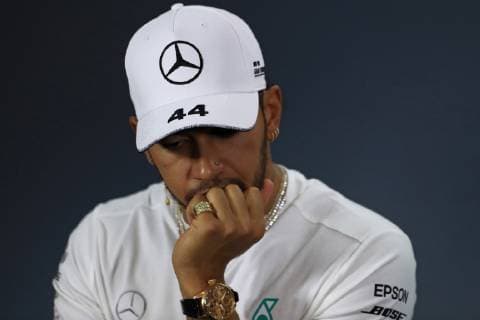 14th March 2019, Melbourne Grand Prix Circuit, Melbourne, Australia; Melbourne Formula One Grand Prix, Arrivals and press conference PK Pressekonferenz Mercedes AMG Petronas Motorsport, Lewis Hamilton  ActionPlus12114560 Octane