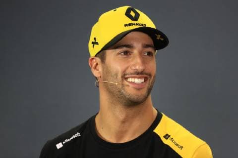 14th March 2019, Melbourne Grand Prix Circuit, Melbourne, Australia; Melbourne Formula One Grand Prix, Arrivals and press conference PK Pressekonferenz Renault F1 Team, Daniel Ricciardo  ActionPlus12114562 Octane
