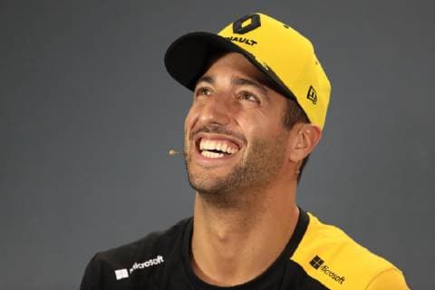 14th March 2019, Melbourne Grand Prix Circuit, Melbourne, Australia; Melbourne Formula One Grand Prix, Arrivals and press conference PK Pressekonferenz Renault F1 Team, Daniel Ricciardo  ActionPlus12114565 Octane