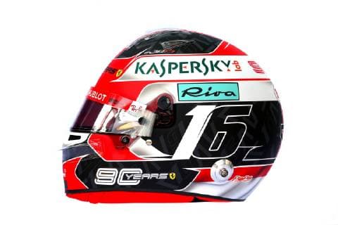Photo4 LaPresse 14 03 2019 Melbourne, Australia Grand Prix Formula One Australia 2019 In the pic: The helmet of Charles Leclerc (MON) Scuderia Ferrari SF90  Copyright: xPhoto4 LaPressex