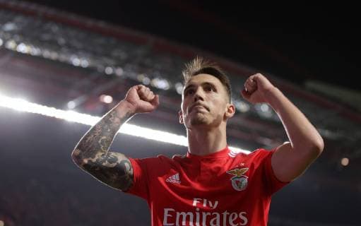 UEFA Europa league, 2nd leg, SL Benfica - GNK Dinamo Zagreb. 14.03.2019., Estadio do Lisboa e Benfica, Lisbon, Portugal - UEFA Europa league, Round of 16, 2nd leg, SL Benfica - GNK Dinamo Zagreb. Alex Grimaldo  GoranxStanzl PIXSELL