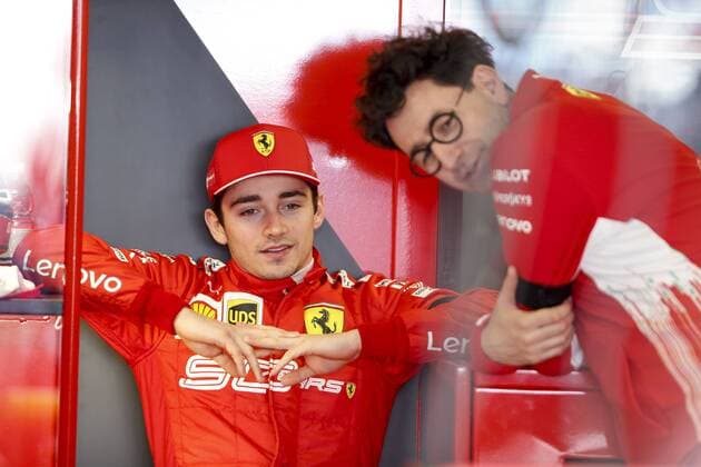 Motorsports: FIA Formula One World Championship WM Weltmeisterschaft 2019, Grand Prix of Australia, 16 Charles Leclerc (MCO, Scuderia Ferrari Mission Winnow), Mattia Binotto (ITA, Scuderia Ferrari Mission Winnow), Melbourne Australia