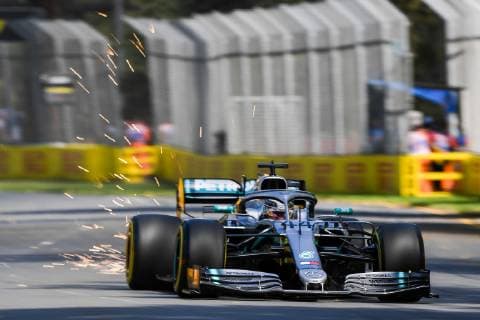 March 15, 2019 - Melbourne, Victoria, Australia - Lewis Hamilton (44) of Great Britain drives the Mercedes-AMG Petronas Motorsport W10 during practice for the Australian Formula 1 Grand Prix at Albert Park on March 15, 2019 in Melbourne, Australia Australian Formula 1 Grand Prix - Practice  - ZUMAn230 20190315_zaa_n230_011 Copyright: xMorganxHancockx