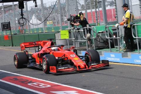 Photo4 LaPresse 15 03 2019 Melbourne, Australia Grand Prix Formula One Australia 2019 In the pic: free Practice 1, Sebastian Vettel (GER) Scuderia Ferrari SF90  Copyright: xPhoto4 LaPressex