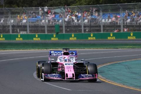 Photo4 LaPresse 15 03 2019 Melbourne, Australia Grand Prix Formula One Australia 2019 In the pic: free Practice 1, Sergio Perez (MEX) Racing Point F1 RP19  Copyright: xPhoto4 LaPressex