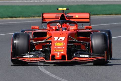 March 15, 2019: Charles Leclerc (MCO) 16 from the Scuderia Ferrari team rounds turn two during practice session one at the 2019 Australian Formula One Grand Prix at Albert Park, Melbourne, Australia. Cal Media Formula One 2019: Australia - Practice 1 and 2 - ZUMAc04_ 20190315_zaf_c04_007 Copyright: xSydneyxLowx