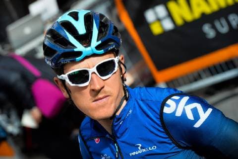 Photo Gian Mattia D Alberto LaPresse March 15, 2018 Pomarance (Italy) Cycling Tirreno-Adriatico 2019 - edition 54 - Pomarance to Foligno (140 miglia) In the pic:& xa0;Thomas Geraint GBR  Copyright: xGianxMattiaxD Alberto LaPressex