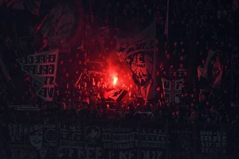 IPP20190314 Football - soccer: UEFA Europa League 2018 2019, Inter Mailand - Eintracht Frankfurt, i numerosi tifosi dell™entracht (Verwendung nur in Deutschland - GERMANY ONLY) *** IPP20190314 Football soccer UEFA Europa League 2018 2019 Inter Milan Eintracht Frankfurt i numerosi tifosi dell™entracht Use in Germany only GERMANY ONLY 