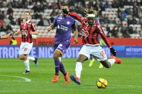 Allan Saint Maximin (OGC Nice) FOOTBALL : OGC Nice vs Toulouse FC - Ligue 1 conforama - Nice - 15 03 2019 NorbertScanella Panoramic 
