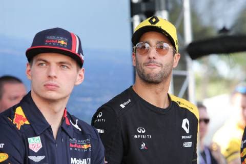 March 16, 2019 - DANIEL RICCIARDO and MAX VERSTAPPEN attending the F1 Driver Q&A Panel on Qualifying Saturday at the 2019 Formula 1 Australian Grand Prix on March 16, 2019 In Melbourne, Australia F1 Driver Q&A Panel during Qualifying Saturday at the 2019 Formula 1 Australian Grand Prix - ZUMAa155 20190316_zaa_a155_036 Copyright: xChristopherxKhouryx