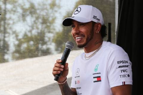 March 16, 2019 - LEWIS HAMILTON attending the F1 Driver Q&A Panel on Qualifying Saturday at the 2019 Formula 1 Australian Grand Prix on March 16, 2019 In Melbourne, Australia F1 Driver Q&A Panel during Qualifying Saturday at the 2019 Formula 1 Australian Grand Prix - ZUMAa155 20190316_zaa_a155_052 Copyright: xChristopherxKhouryx