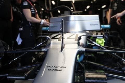 Motorsports: FIA Formula One World Championship WM Weltmeisterschaft 2019, Grand Prix of Australia, Mercedes AMG Petronas Motorsport pay tribute to Charlie Whiting Melbourne Australia