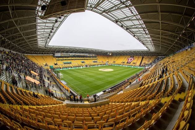 90 minutes before kick-off 16 03 2019 Football GER 2 Bundesliga 26 Matchday SG Dynamo Dresden 1 FC Magdeburg Rudolf Harbig Stadium SG Dynamo Dresden vs. 1 FC Magdeburg