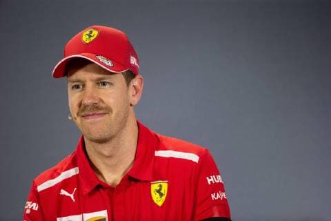 Sport Bilder des Tages Photo4 LaPresse 16 03 2019 Melbourne, Australia Grand Prix Formula One Australia 2019 In the pic: after Qualifying Official Fia press conference PK Pressekonferenz Sebastian Vettel (GER) Scuderia Ferrari SF90  Copyright: xPhoto4 LaPressex