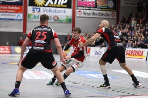 FINN WULLENWEBER Hamburg centre TuS N Luebbecke vs Handball Sport Verein Hamburg Handball 2 Bundesliga 16 03 2019 TuS N Luebbecke vs Handball Sport Verein Hamburg Handball 2 Bundesliga 16 03 2019 Luebbecke Copyright: xEIBNER JanxStrohdiekx EP_JSK