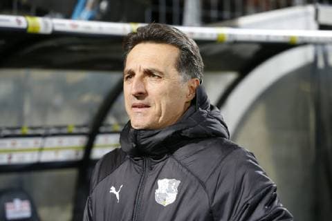 Christophe Pelissier ( Entraineur coach Amiens ) FOOTBALL : Angers vs Amiens - Ligue 1 - 16 03 2019 GwendolineLeGoff Panoramic 