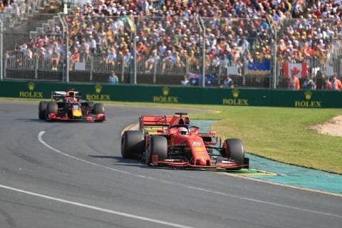 17th March 2019, Melbourne Grand Prix Circuit, Melbourne, Australia; Melbourne Formula One Grand Prix, race day; Scuderia Ferrari, Sebastian Vettel  ActionPlus12116120 Octane