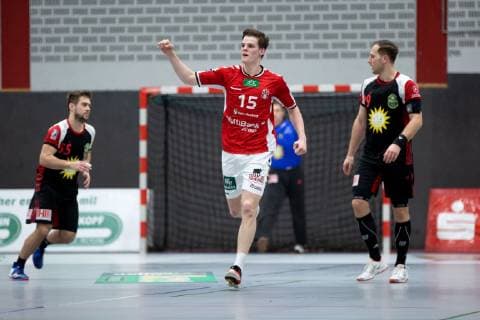 Lübbecke Germany 16 03 2019 2 Handball Bundesliga 2018 2019 TuS N Lübbecke vs Handball Sportverein Hamburg Dominik Axmann Hamburg Lübbecke Nordrhein Westfalen Germany Merkur Arena