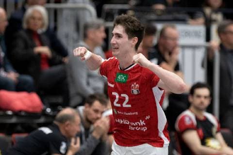 Lübbecke Germany 16 03 2019 2 Handball Bundesliga 2018 2019 TuS N Lübbecke vs Handball Sportverein Hamburg Philipp Bauer Hamburg Lübbecke Nordrhein Westfalen Germany Merkur Arena