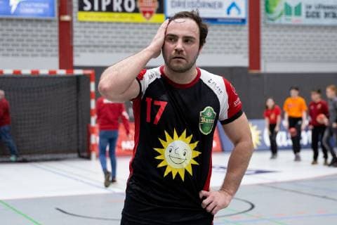 Lübbecke Germany 16 03 2019 2 Handball Bundesliga 2018 2019 TuS N Lübbecke vs Handball Sportverein Hamburg Luka Rakovic Lübbecke Lübbecke Nordrhein Westfalen Germany Merkur Arena