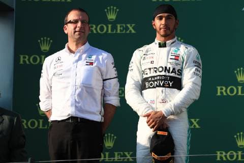 17th March 2019, Melbourne Grand Prix Circuit, Melbourne, Australia; Melbourne Formula One Grand Prix, race day; Mercedes AMG Petronas Motorsport, Lewis Hamilton  ActionPlus12116141 Octane