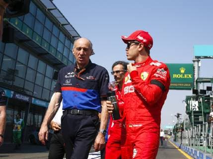 Motorsports: FIA Formula One World Championship WM Weltmeisterschaft 2019, Grand Prix of Australia, Franz Tost (AUT, Red Bull Toro Rosso Honda), 5 Sebastian Vettel (GER, Scuderia Ferrari Mission Winnow), Melbourne Australia