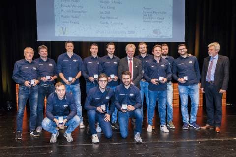 Bietigheim Germany 17 March 2019 Athletes Honour of the Year 2018 SG BBM Bietigheim Team of the Year 2018 Honour of the City of Bietigheim Bissingen Bietigheim Bissingen Egetrans Arena Baden Württemberg Germany