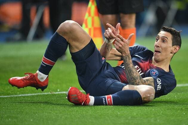 Sport Themen der Woche KW12 Sport Bilder des Tages (190318) -- PARIS, March 18, 2019 -- Angel Di Maria of Paris Saint-Germain celebrates scoring during the Ligue 1 match between Paris Saint-Germain (PSG) and Olympique de Marseille (OM) in Paris, France on March 17, 2019. Paris Saint-Germain won 3-1. ) (SP)FRANCE-PARIS-FOOTBALL-LIGUE 1-PSG VS OM JackxChan 