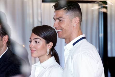 Cristiano Ronaldo and Georgina Rodriguez during the inauguration of a hair transplant clinic in Madrid Monday March 18,2019 Cordon Press  xx xx
