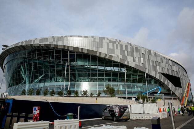 March 18, 2019 - United Kingdom - The exterior view of the Tottenham Hotspur s new stadium..The football club have confirmed that they will play the first game in their new stadium at White Hart Lane, against Crystal Palace on Wednesday 3 April 2019. Tottenham s new stadium final touches in London, UK - 18 Mar 2019 - ZUMAs197 20190318_zaa_s197_007 Copyright: xDinendraxHariax