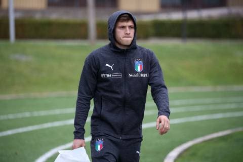 Photo LaPresse - Jennifer Lorenzini 18 March 2019 Firenze (Italy) Soccer Italy Italian Football meeting - "Coverciano" - Training In the pic: Nicolo Barella  Copyright: xJenniferxLorenzini LaPressex