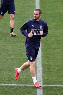 Photo LaPresse - Jennifer Lorenzini 18 March 2019 Firenze (Italy) Soccer Italy Italian Football meeting - "Coverciano" - Training In the pic: Leonardo Bonucci  Copyright: xJenniferxLorenzini LaPressex