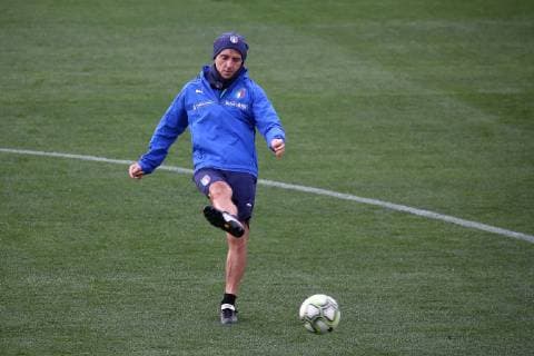 Photo LaPresse - Jennifer Lorenzini 18 March 2019 Firenze (Italy) Soccer Italy Italian Football meeting - "Coverciano" - Training In the pic: Roberto Mancini  Copyright: xJenniferxLorenzini LaPressex