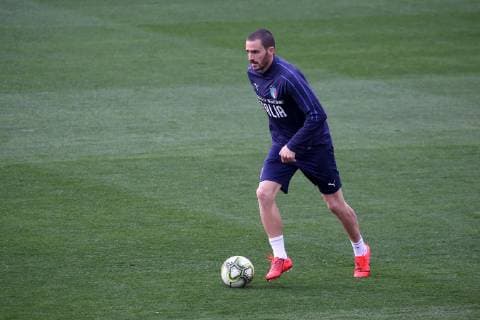 Photo LaPresse - Jennifer Lorenzini 18 March 2019 Firenze (Italy) Soccer Italy Italian Football meeting - "Coverciano" - Training In the pic: Leonardo Bonucci  Copyright: xJenniferxLorenzini LaPressex
