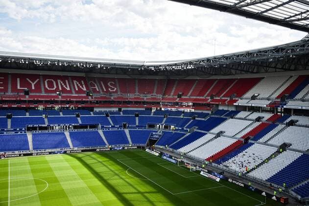 ILLUSTRATION - TRIBUNES FOOTBALL : Lyon vs Montpellier - Ligue 1 Conforama - 17 03 2019 FEP Panoramic 